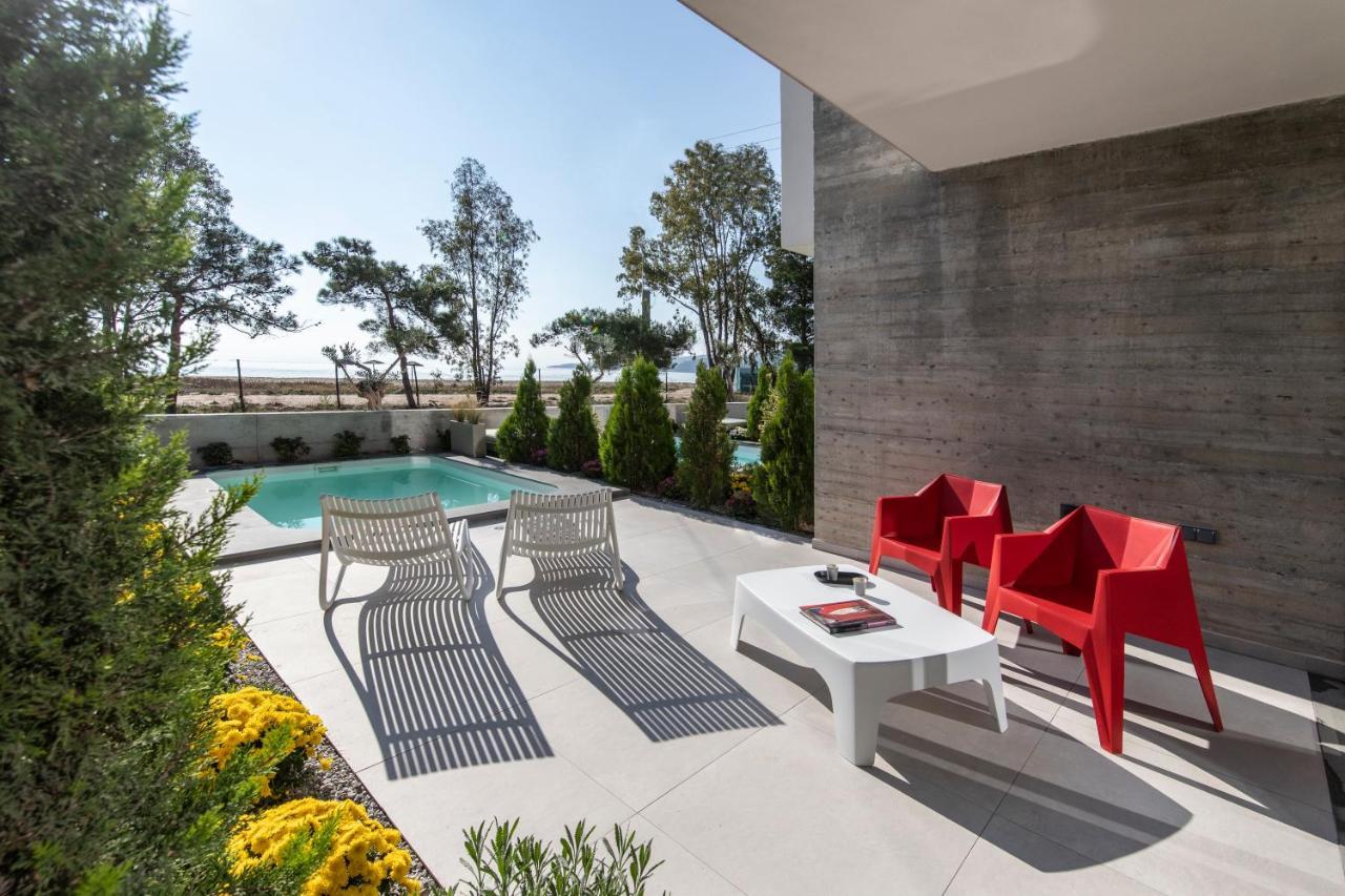 Ikies 3 Modern Eco-Friendly Private Seaview Signature Villas With A Pool Golos Dış mekan fotoğraf